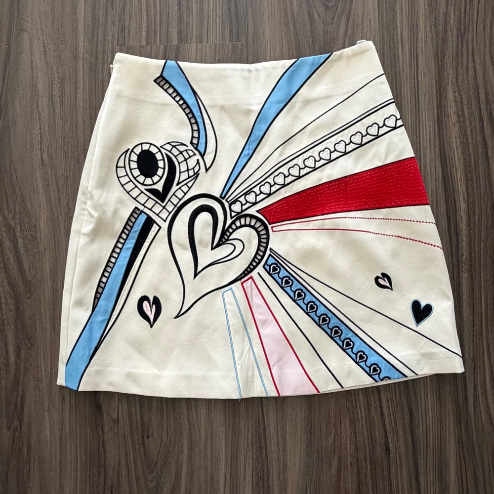 Lily Brand Floral Embroidered Skirt SizeSmall NWT